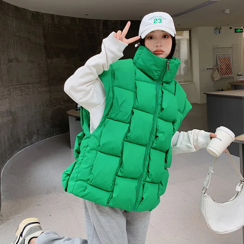 Women's Winter Jacket – Loose Thick Cotton Coat | Office Lady High Street Style