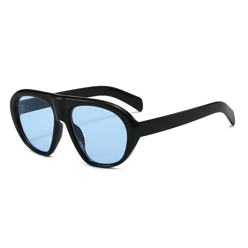 Óculos de Sol Oversized Aviador Retrô Vintage UV400 Unissex para Uso ao Ar Livre