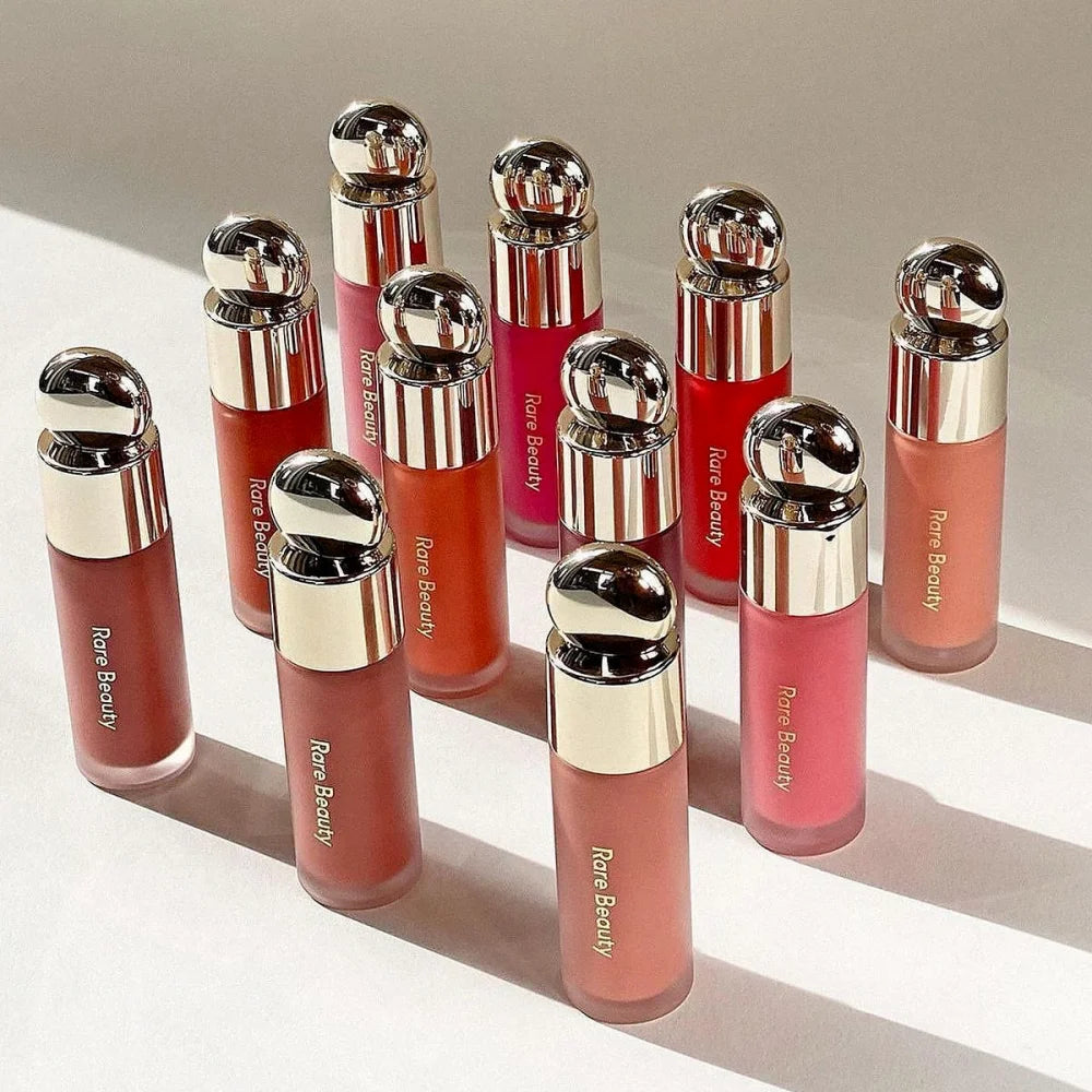 Blush Cremoso Matte com Glitter Iluminador e Lip Gloss Nutritivo para Maquiagem Completa