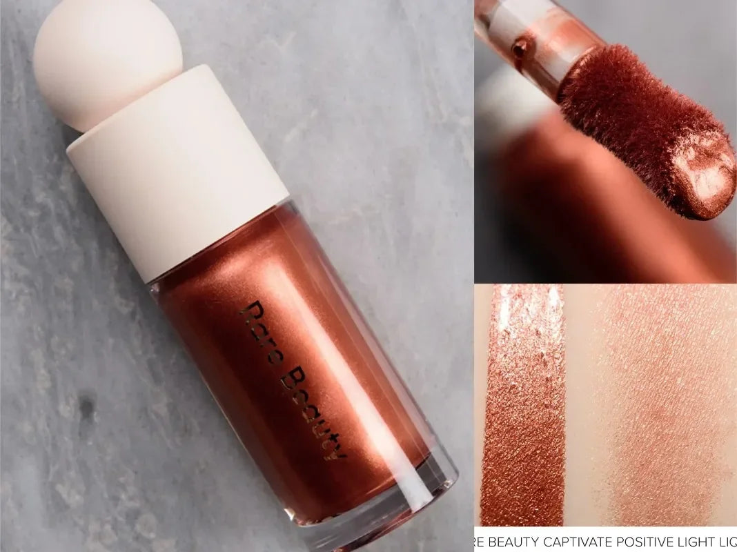 Blush Cremoso Matte com Glitter Iluminador e Lip Gloss Nutritivo para Maquiagem Completa