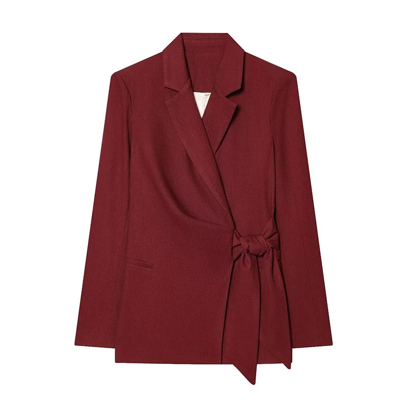 Women's Office Blazer & Wide Leg Pants Suit – Elegant 2-Piece Power Set
