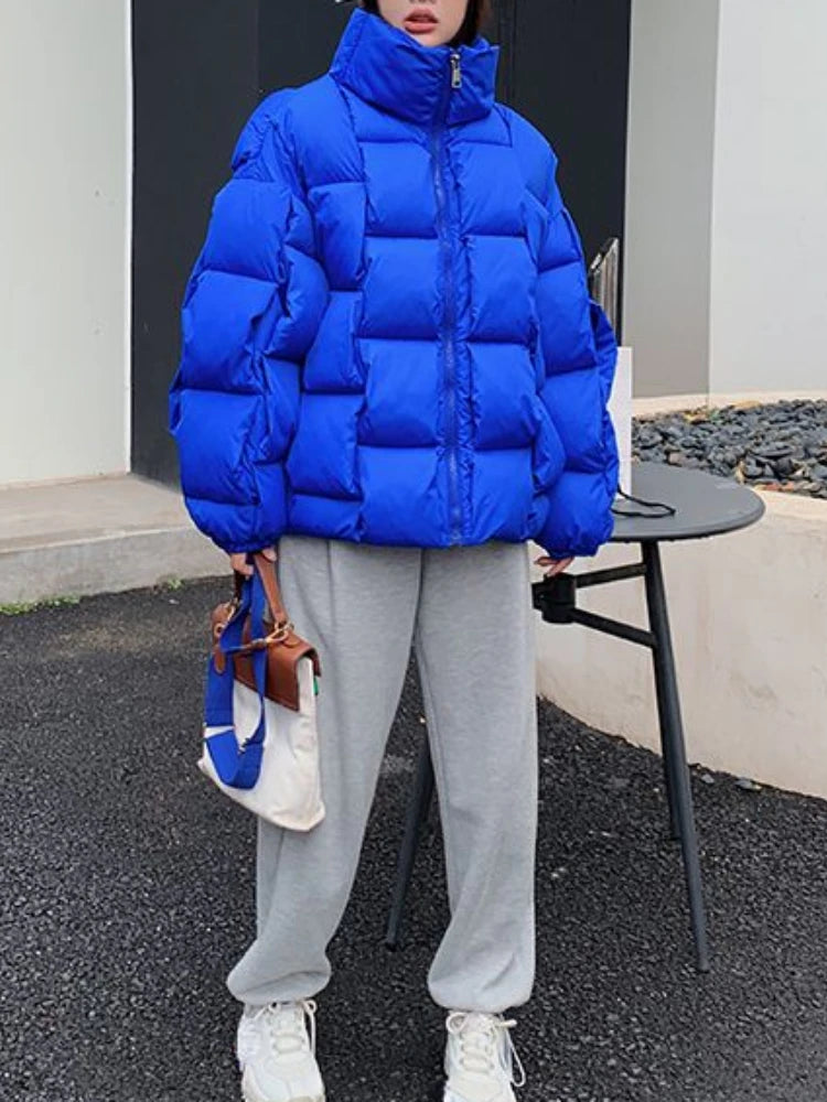 Women's Winter Jacket – Loose Thick Cotton Coat | Office Lady High Street Style