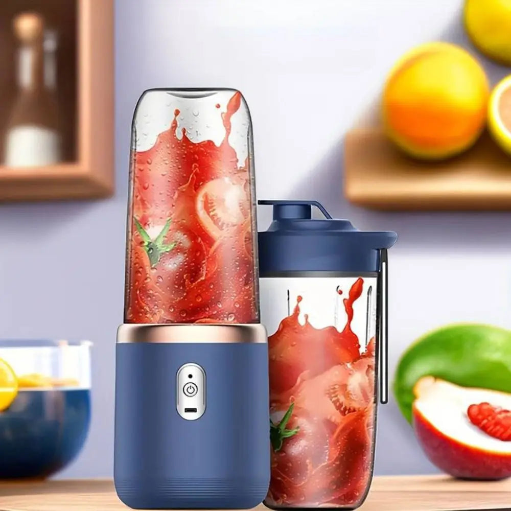 Liquidificador Portátil Elétrico USB 400ml para Sucos Smoothies e Vitaminas com Tampa e Copo