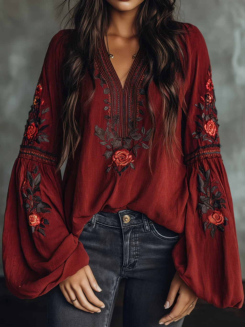 Women's Plus Size Plaid Ethnic Blouse – Drop Shoulder Loose Casual Office Top | Spring Summer
