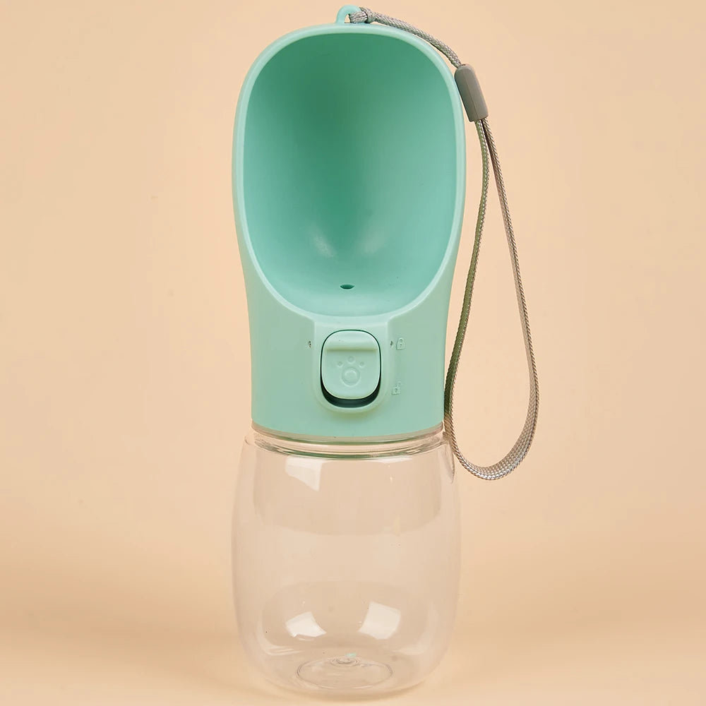 Garrafa de Água Portátil para Cães e Gatos Anti-Vazamento para Passeios 300ml 350ml 550ml