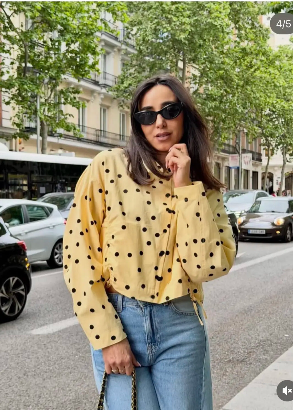 Women's Polka Dot Jacket & Shorts Set – Chic 2-Piece Street Style Suit